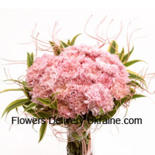 25 Pretty Pink Carnations