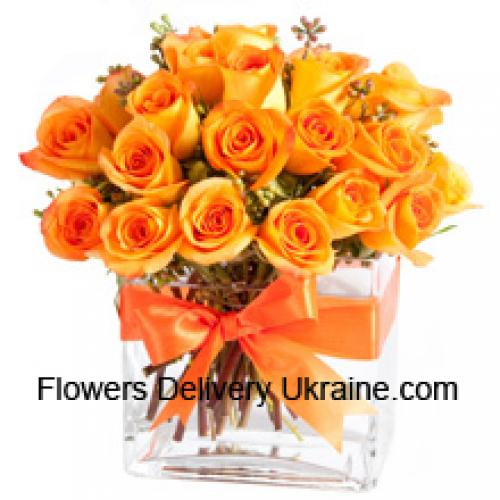 25 Douces Roses Orange