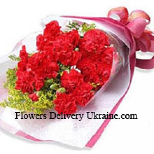 19 Wrapped Carnations