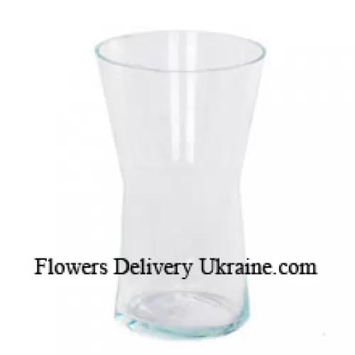 ガラス製花瓶（12本から24本の花を飾るのに最適）